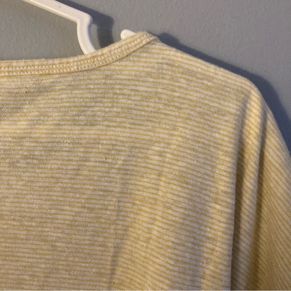 Patagonia Women’s Striped Yellow Hemp Cotton Blend Shirt Size M - Picture 6 of 6